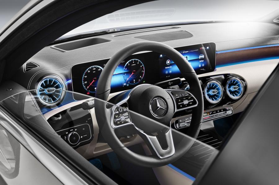 Панель приборов Mercedes-Benz A-Class Sedan (V177) 2018 года  (WW) (фото 18 из 19)